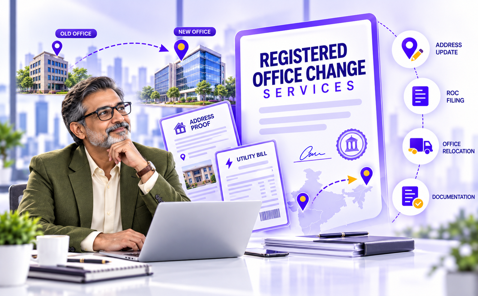 Registered office change services
